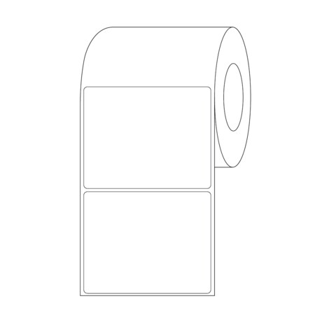 Nevs Label, Blank Direct Thermal 4" x 5" LBW-0117